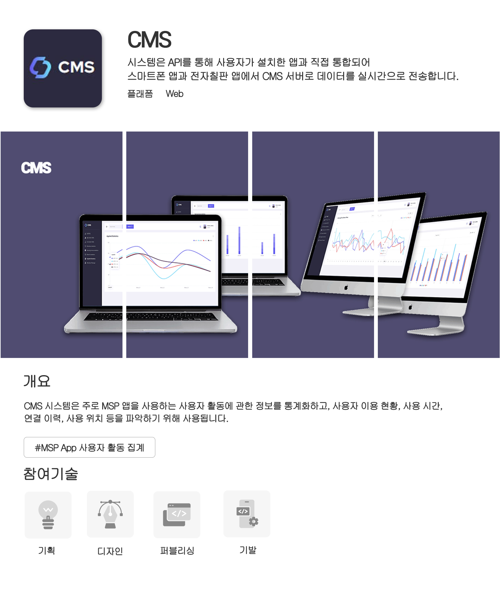 CMS operations dashboard